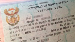 south africa visitor visa